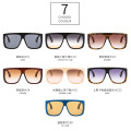 Flat Top Oversized Square sun glasses 2020 new arrivals retro fashion shades designer plastic  Uv400 sunglasses Women 9057